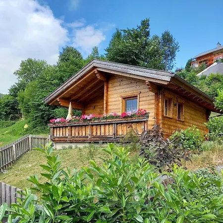 Das Paradieschen Edlitz - Stilvolles Blockhaus Mit Kamin Exterior photo